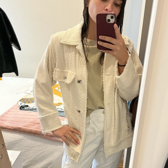 Cream Zara Jacket - Picture 5 of 5